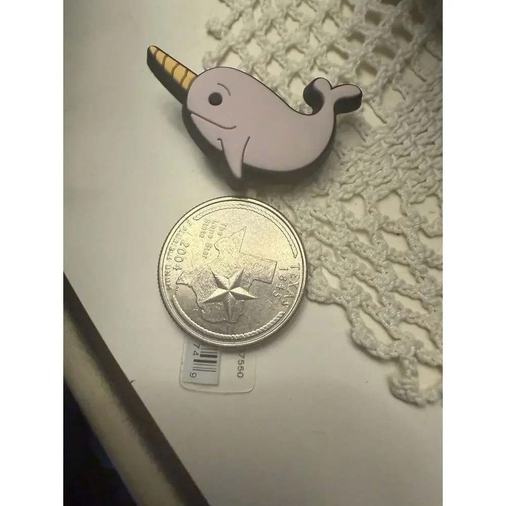 Narwhal “Unicorn of the Sea” Shoe Crocs Jibbitz Charm - New‎ with Tags
